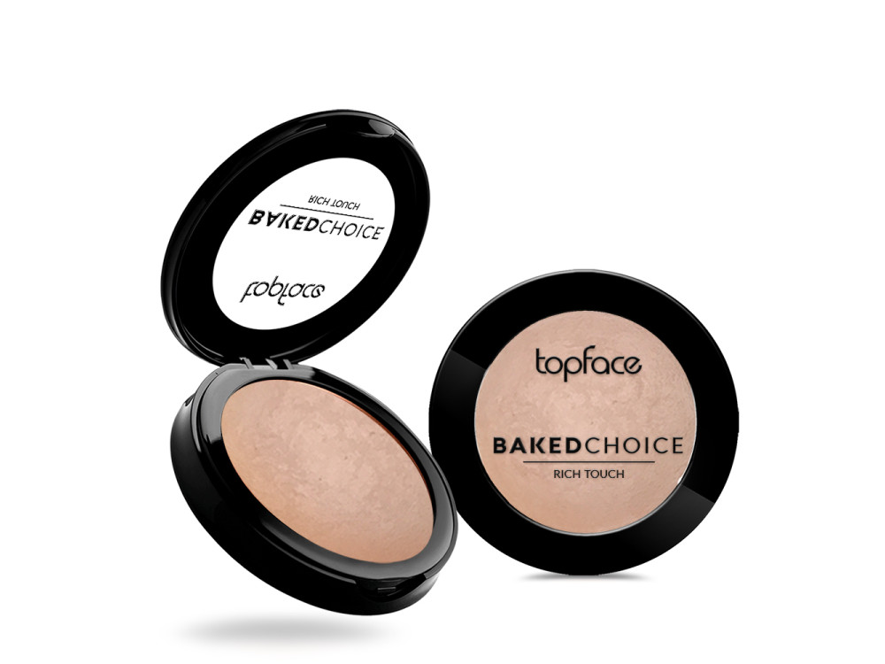 Рум'яна для обличчя Topface Baked Choice Rich Touch Blush On PT703 01 Nude Sparkle 