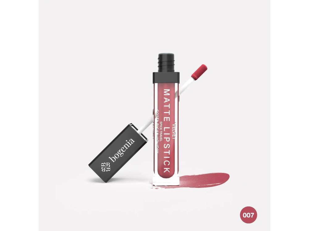 Помада рідка 07 Costa Rican Holiday Bogenia Croissant Liquid Matte Lipstick Spice Travel BG720