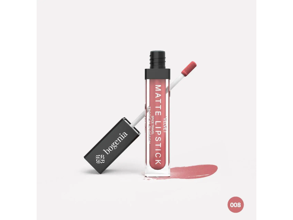 Помада рідка 08 Tropical Blossom Bogenia Croissant Liquid Matte Lipstick Spice Travel BG720