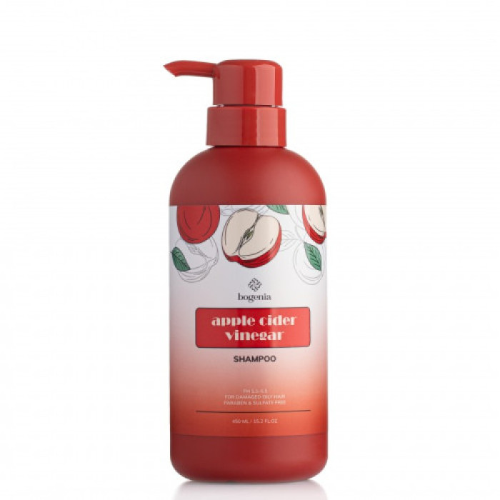Шампунь для волосся з екстрактом яблучного оцту Bogenia Apple Cider Vinegar Shampoo BG413 450 мл