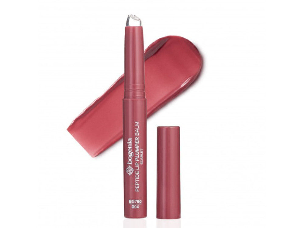 Помада для губ 004 Scarlet Bogenia Peptide Lip Plumper Balm BG760