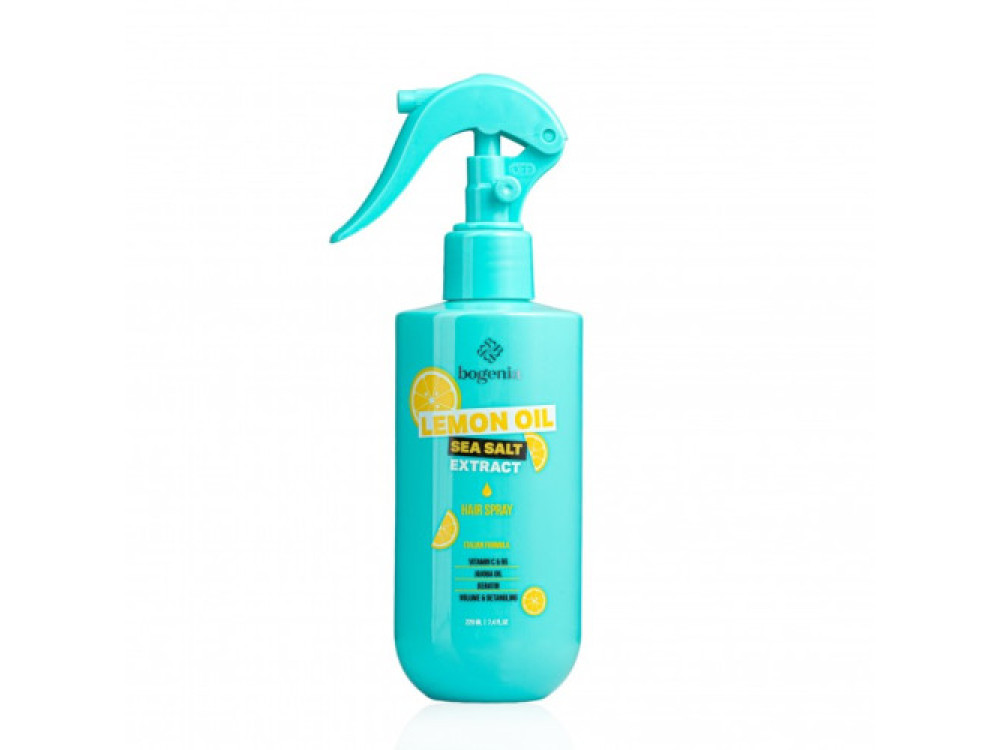 Спрей для волосся з екстрактом морської солі та олією лимона Bogenia Lemon Oil & Sea Salt Spray BG440 220 мл