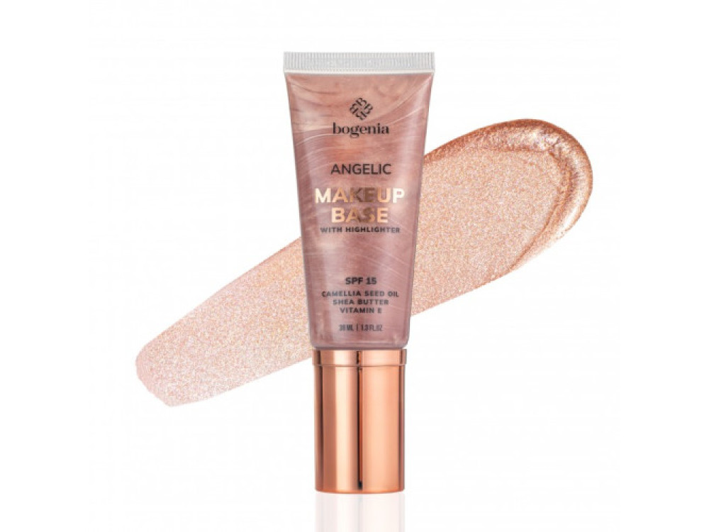 База під макіяж з хайлайтером Bogenia ANGELIC Makeup Base with Highlighter BG612 001, 38 мл