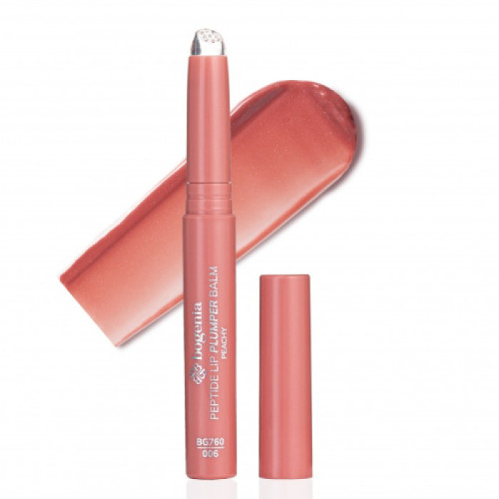 Помада для губ 006 Peachy Bogenia BG760 Peptide Lip Plumper Balm