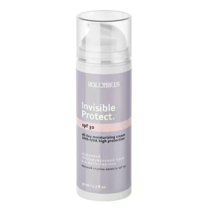 Щоденний зволожувальний крем від фотостаріння HOLLYSKIN Invisible Protect SPF 30