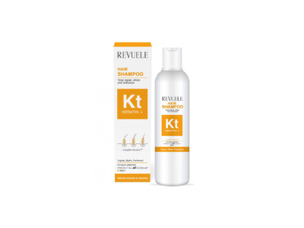 Відновлюючий шампунь з кератином Revuele Keratin+, 200 мл