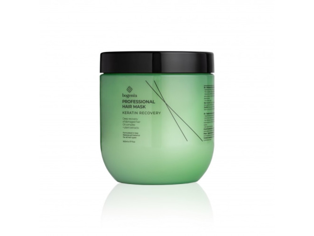 Маска для волосся "Кератинове відновлення" Bogenia Keratin Recovery Hair Mask BG404 500 мл