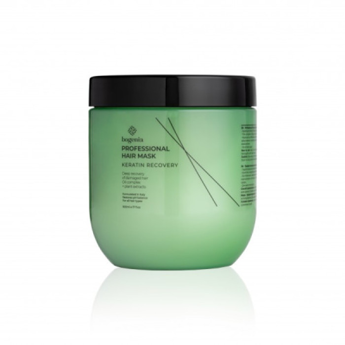 Маска для волосся "Кератинове відновлення" Bogenia Keratin Recovery Hair Mask BG404 500 мл