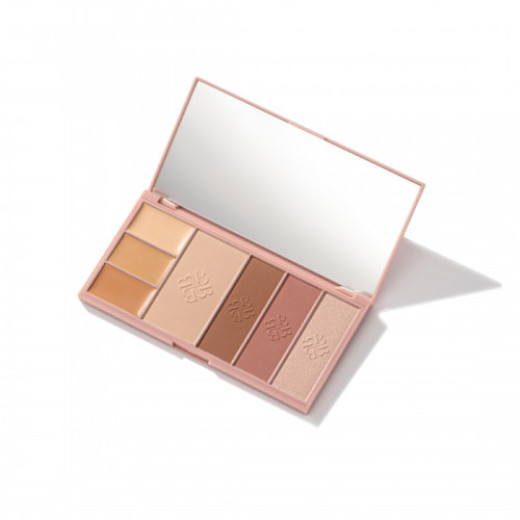 Палетка для контурінгу обличчя Bogenia BG906 ANGELIC Correction Palette №001