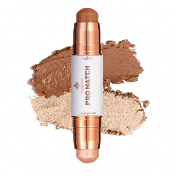 Хайлайтер та контур 002 Match Stick Highlighter & Contour Bogenia BG656