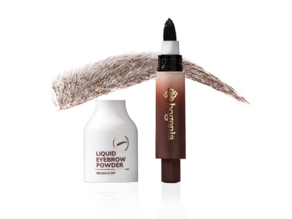 Пудрова підводка для брів Liquid Eyebrow Powder Brush&Dip 03 Bogenia BG509