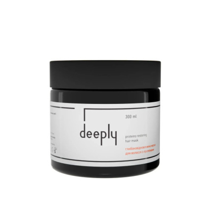 Глибоковідновлююча маска для волосся з протеїнами Deeply protein restoring hair mask DP0032 (300 мл)