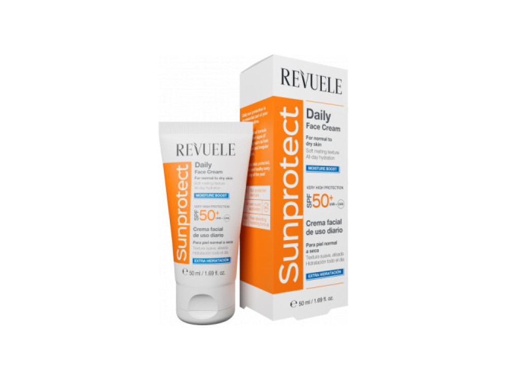 Крем сонцезахисний для обличчя та тіла зволожуючий Revuele SPF50+, 50 мл