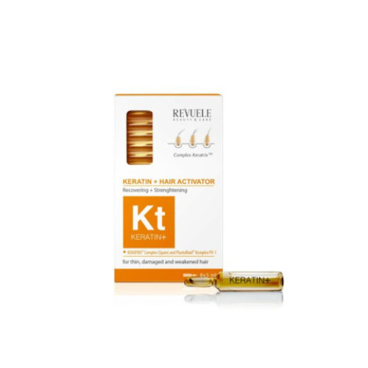 Ампули для волосся Revuele KERATIN+ Активатор відновлення, 8*5 мл