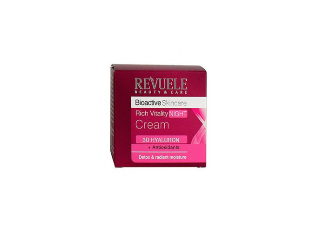 Крем нічний з гіалуроном Revuele Bio Active 3D Hyaluron Skin Care, 50 мл