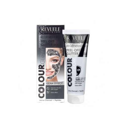 Маска-плівка для обличчя чорна регенеруюча Revuele Color Glow, 80 мл